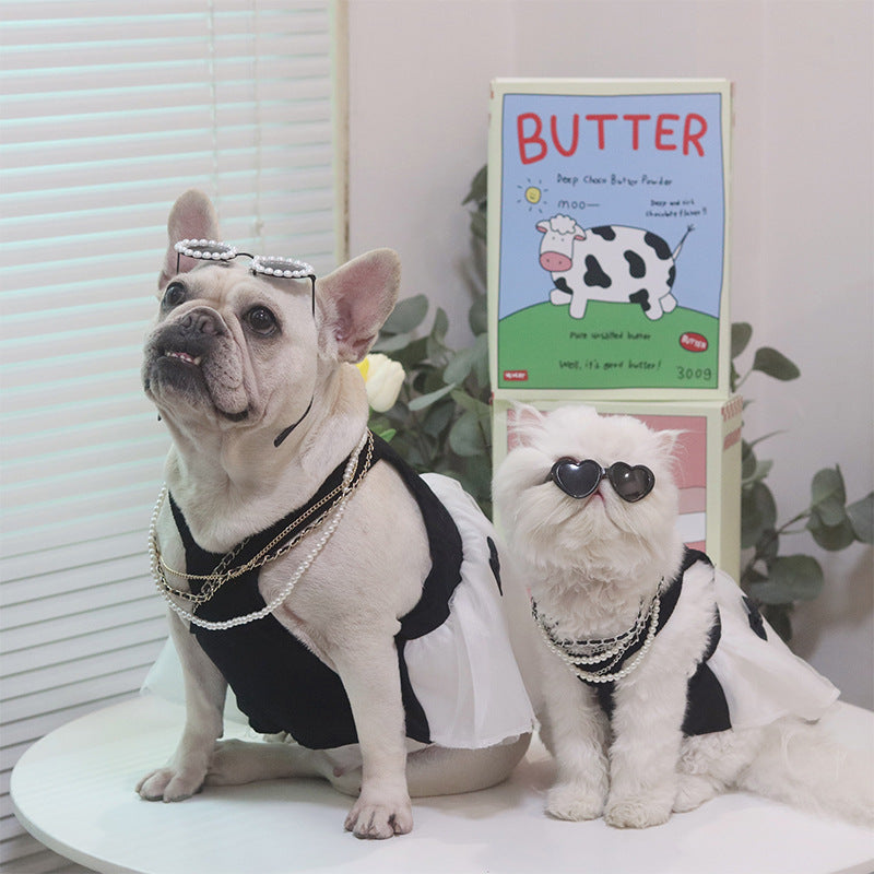 Falda ligera de verano para perros y gatos