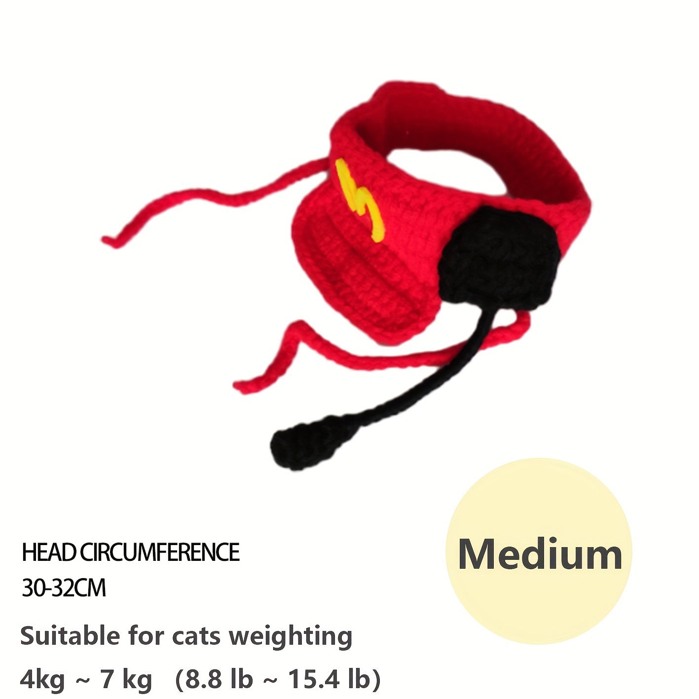 Chapeau de chef pour chat fait à la main Accessoires d'anniversaire pour animaux de compagnie Pull tricoté en coton pour chats et chiens de petite et moyenne taille Fournitures pour animaux de compagnie Vêtements pour chats 