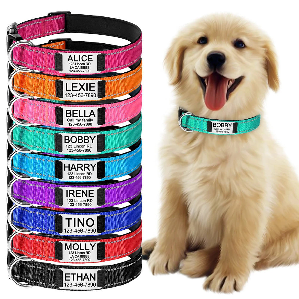 Accesorios ajustables para collares de perros tallados