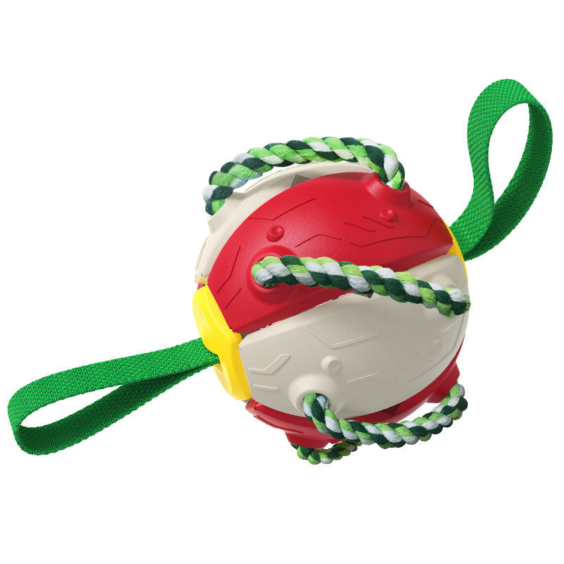 Pelotas de juguete para perros con cuerdas para masticar Platillo volador para mascotas Juguete interactivo para perros para tirar de la cuerda Los mejores regalos para perros pequeños y medianos 