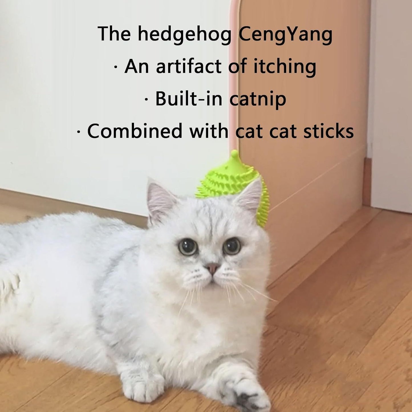 Interactive Cat Toy Hedgehog-Shape Scratcher For Grooming And Playtime