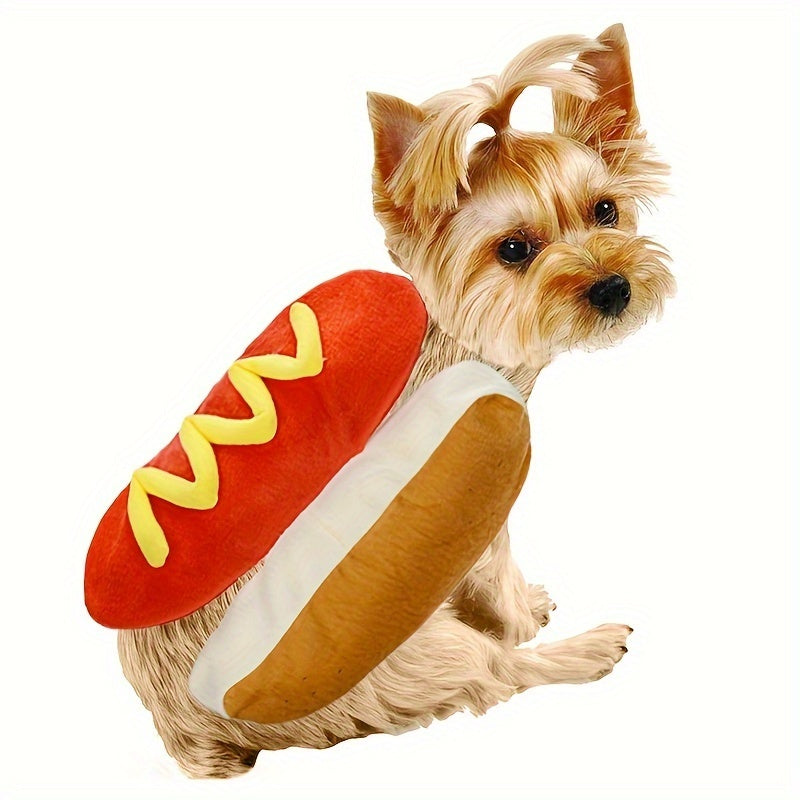 Manteau drôle pour animaux de compagnie Hot Dog Hiver Vêtements en peluche Chien Chiot Chat Costume Vêtements Vêtements pour petits chiens moyens Teckel Fête Cosplay Vêtements Fournitures pour animaux de compagnie 