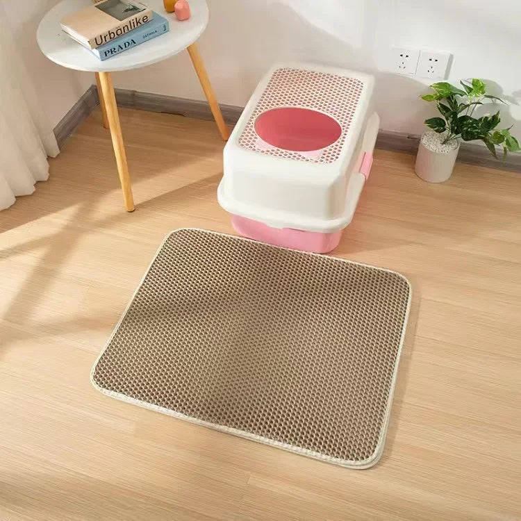 Cat's Essentials Pet Cat Litter Pad Waterproof EVA Double Layer Pet Litter Box Pad Cleaning Pad Cat Supplies Accessories