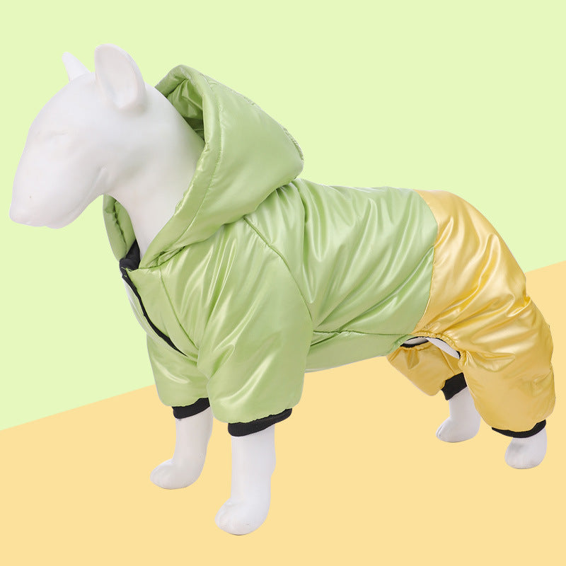 Vêtements pour animaux de compagnie Vêtements imperméables et coupe-vent pour chiens à quatre pattes en coton rembourré