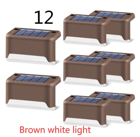 Nueva actualización, lámpara Solar LED resistente al agua para valla, luces solares para cubierta, luz de paso Solar para exteriores, para Patio, escaleras, camino de jardín, Patio