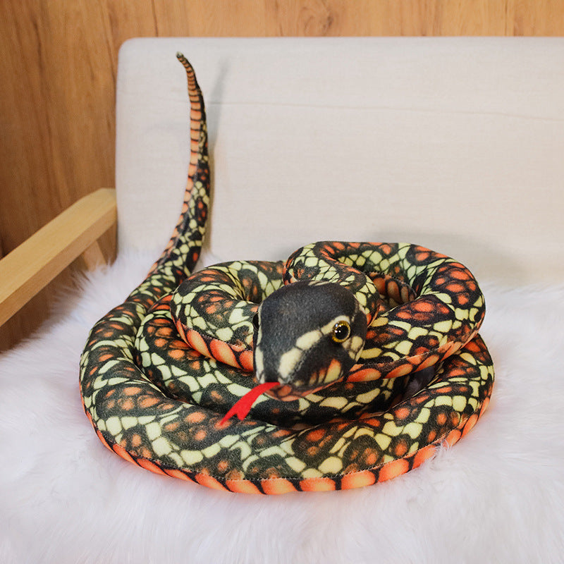 Cartoon Big Snake Plush Toy Large Snake Doll