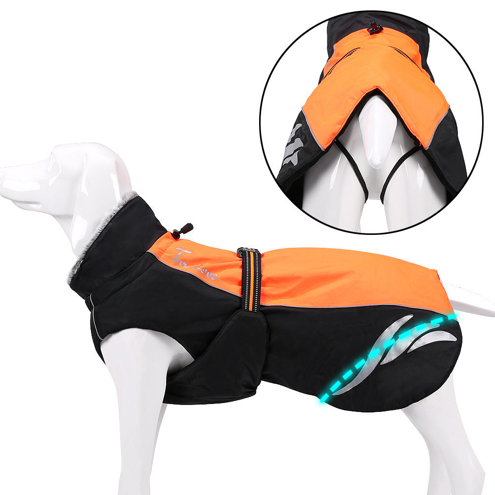 Chaqueta de invierno de pellets cálida y de moda para perros