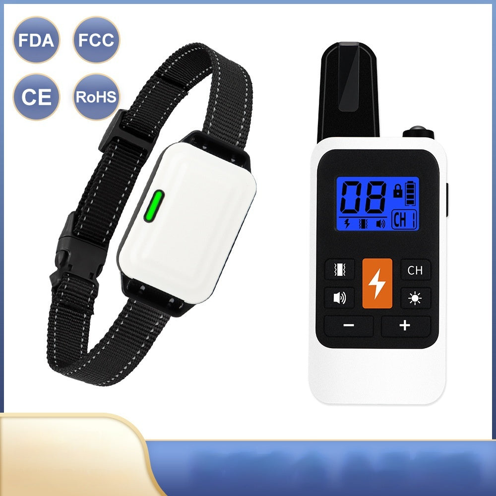 Collar de descarga eléctrica con Control remoto multifuncional, dispositivo de entrenamiento resistente al agua con pantalla Digital LED, 800 M