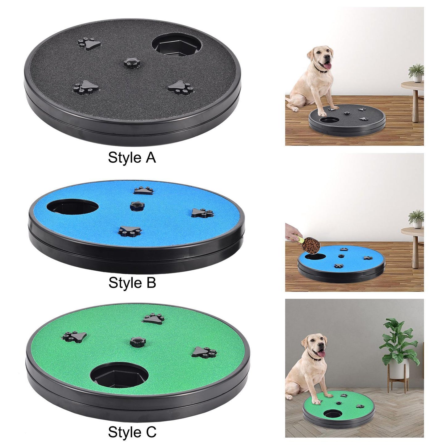 Fournitures pour animaux de compagnie Grattoir à ongles pour chien Jouets Slow Food Lime à ongles rotative pour réparation de papier de verre Planche à gratter pour chien avec ventouse