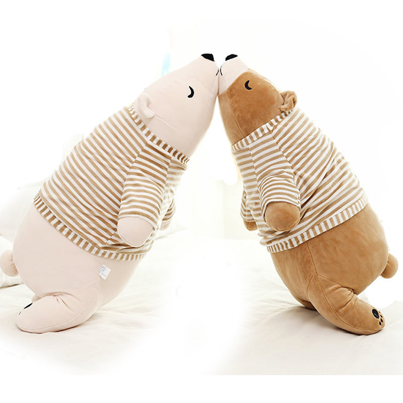 Jouet en peluche simple et tendance en forme d'ours du Nord