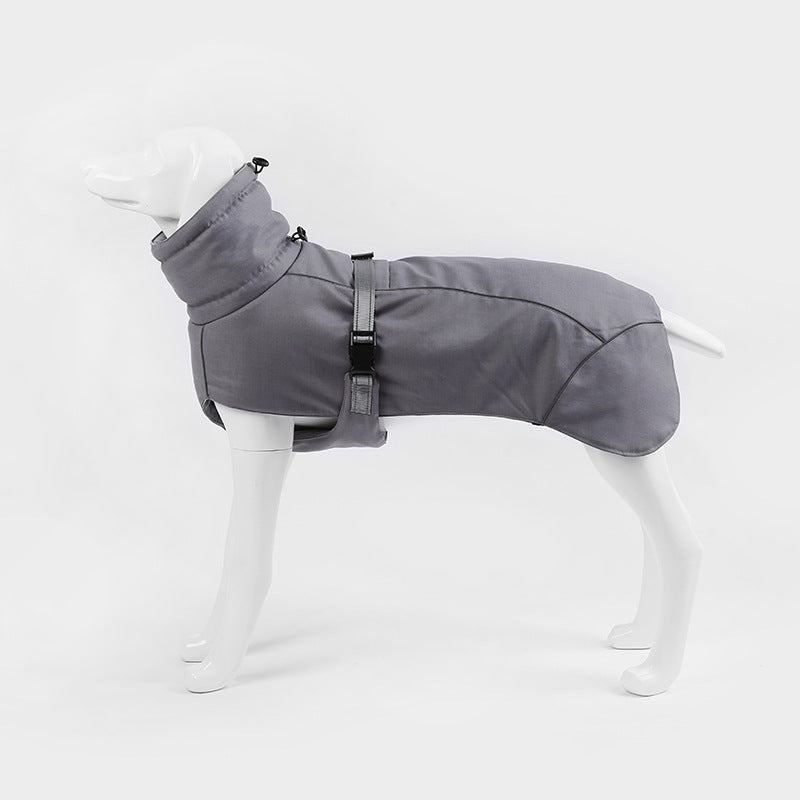 Ropa para perros acolchada reflectante protectora acolchada con vientre cálido y suave