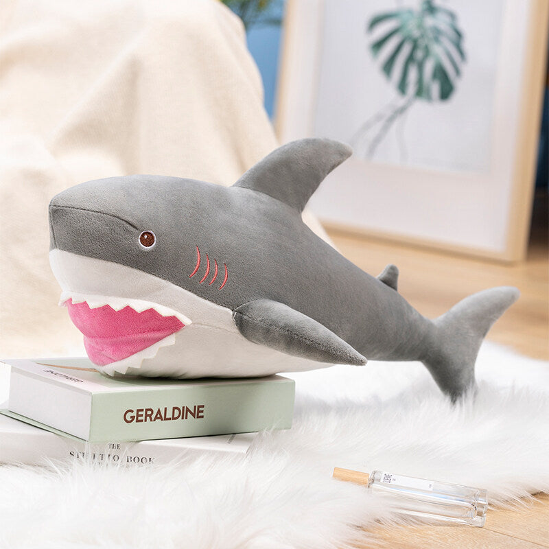 Simulation Of Great White Shark Doll Cushion Plush Toys