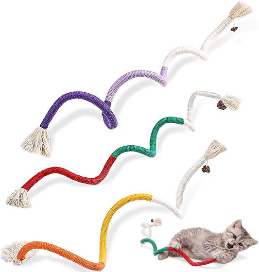 Juguetes de cuerda de algodón para gatos de interior Juguetes interactivos de cuerda para gatos con fruta Silvervine para gatos y gatitos Juguetes masticables hechos a mano para mascotas para limpiar los dientes