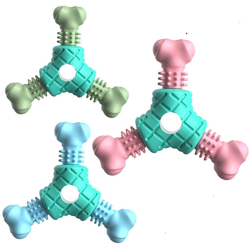 Juguete para perros para morder y moler Triangle Meat TPR