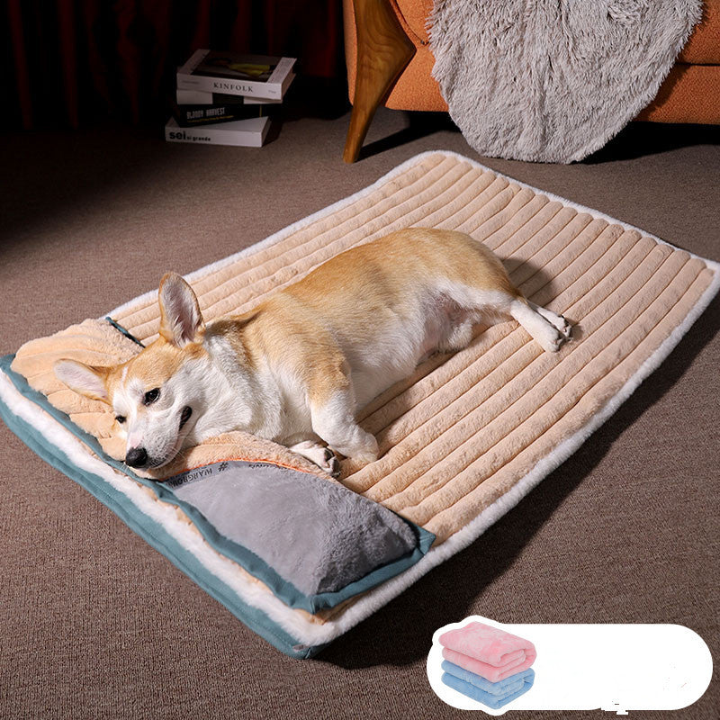 Invierno cálido perro perrera almohada perro estera perro dormir estera gato durmiendo