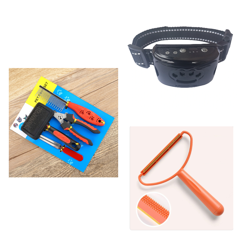 Collar de entrenamiento para perros, eléctrico, resistente al agua, Control remoto, recargable, entrenador para perros, supresor de ladridos con sonido de vibración de choque