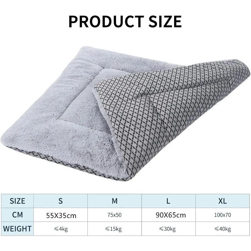 Dog Bed Mat Washable Cat Cushion Soft Premium Plush Dogs Mattress Sofa Dual Purpose Clearance For Small Medium Large Dog