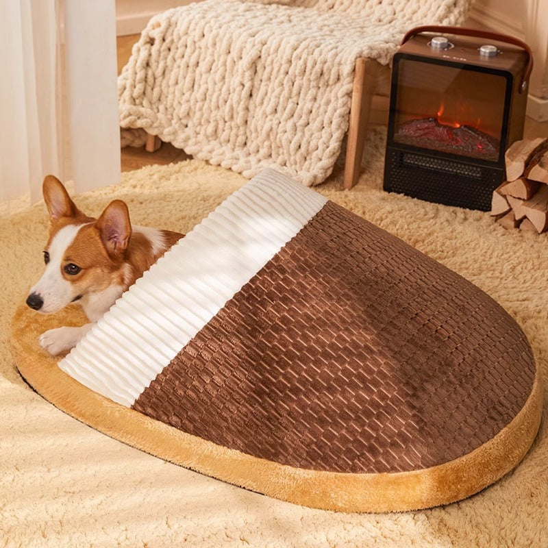 Sac de couchage pour chien de petite et moyenne taille, chaud, amovible et lavable, fournitures pour animaux de compagnie 