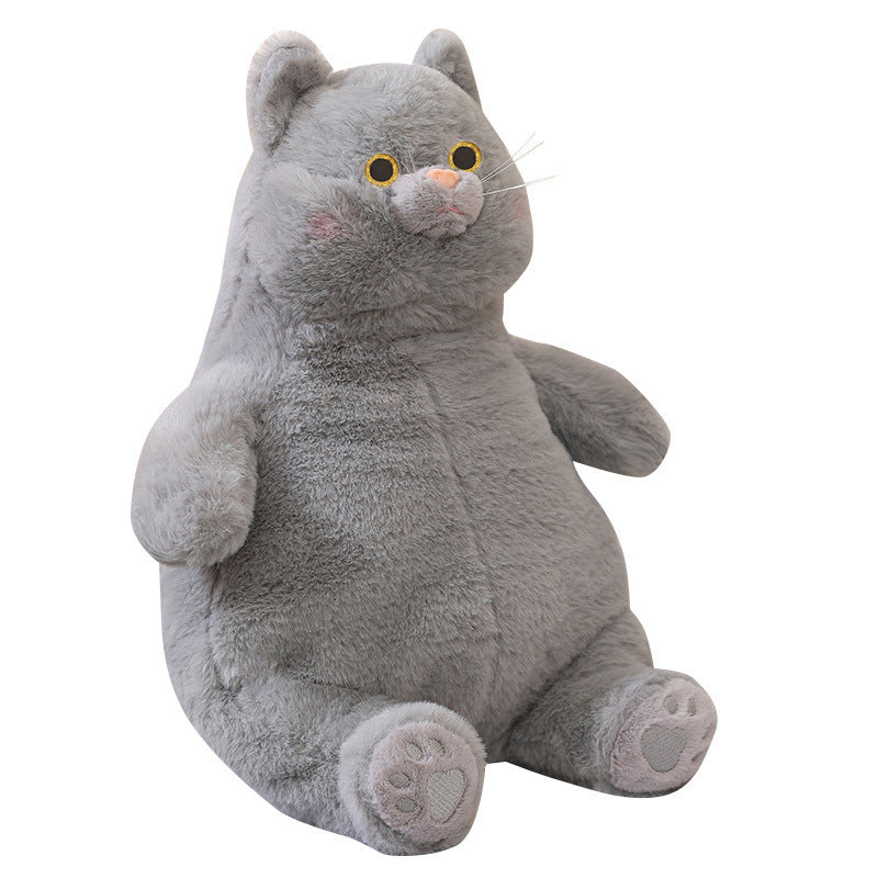 Cute Lazy Big White Cat Plush Toy