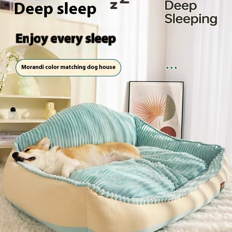 Sofá cama para perros y gatos, universal, extraíble y lavable, cálido para las cuatro estaciones, para invierno