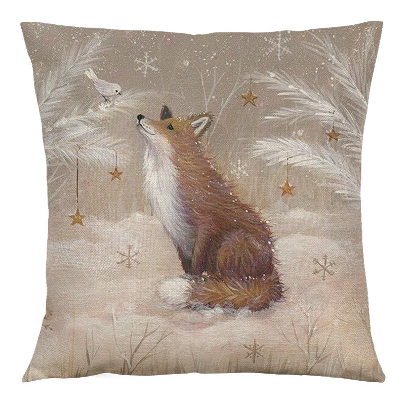 Animal Vintage Linen Home Sofa Cushion