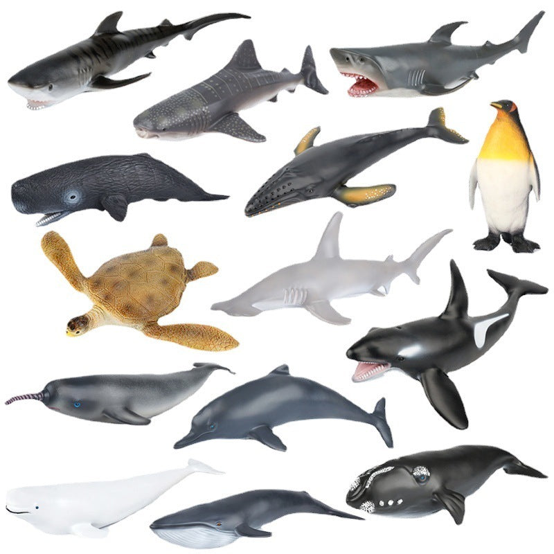 Large Soft Rubber Ocean Animal Model Toys