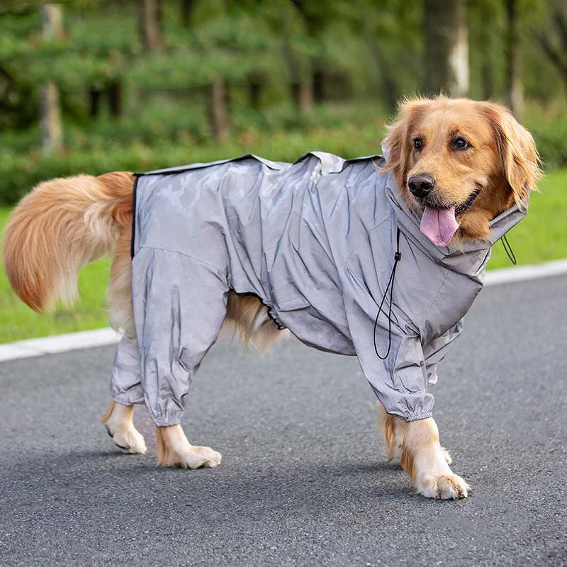 Manteau réfléchissant imperméable d'extérieur pour grands chiens et animaux de compagnie