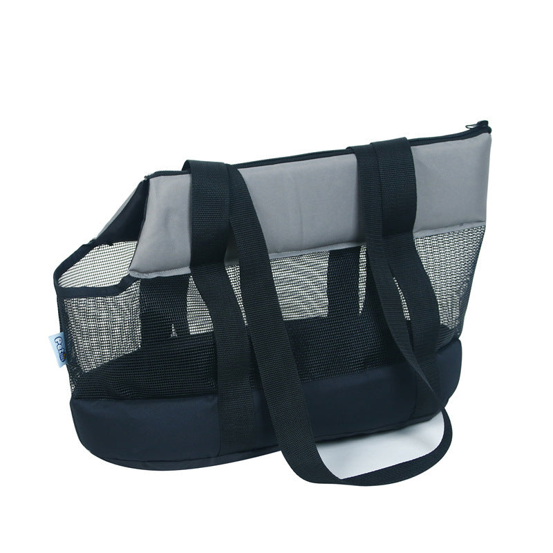 Bolso de hombro portátil para exteriores, bolso para mascotas, bolso plegable de malla para perros, bolso para gatos