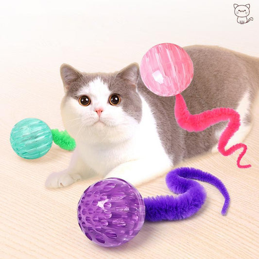 Juguete interactivo con forma de pelota para gatos, juguete interactivo con forma de pelota que rebota, juguete seguro para gatos de interior, pelotas para gatos de interior, gatitos