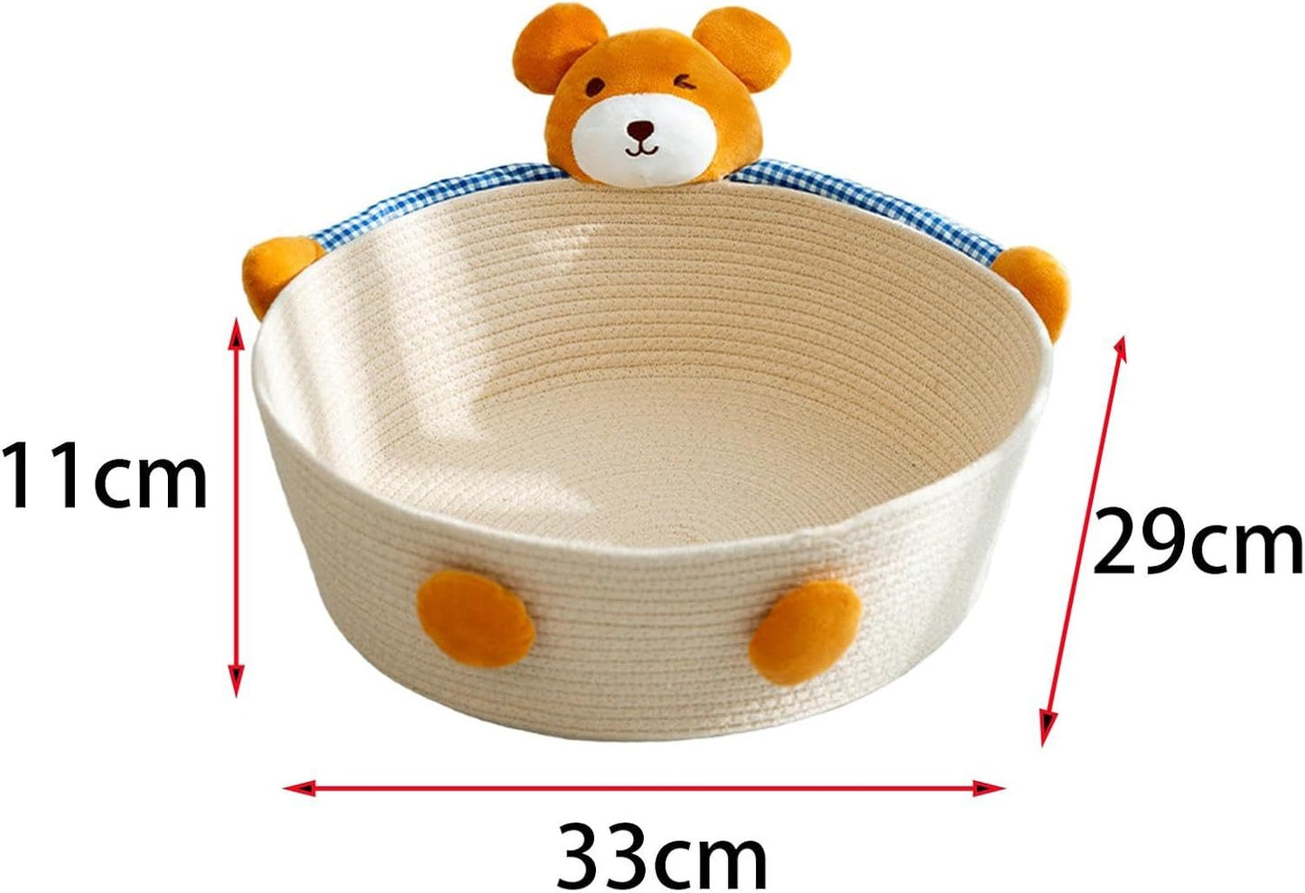 Cama para gatos de cuerda de algodón, casa para gatos, rascador para gatos, tabla para rascar para gatos, cesta tejida, nido para gatos, gatitos, conejos, gatos de interior, conejos