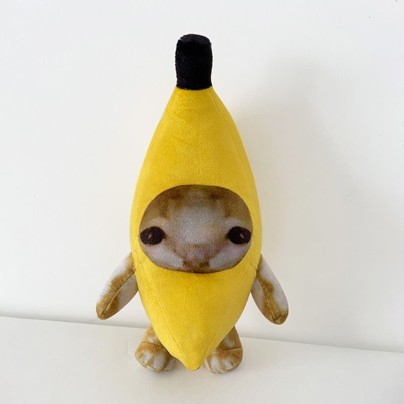 Poupée en peluche Banana Happy Cat