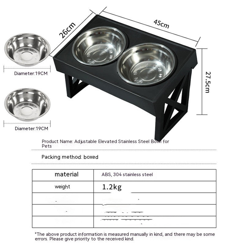 Bol pour chien à alimentation lente, réglable et surélevé, en acier inoxydable, Anti-étranglement, vertical, pour animaux de compagnie