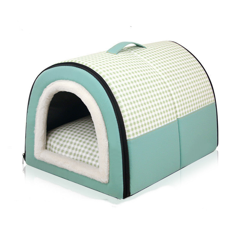 Winter Thicken Thermal Four Seasons Universal Semi-enclosed Pet Bed