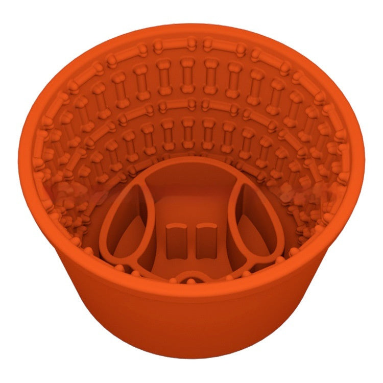 Gamelle pour chien en silicone souple et durable, design polyvalent