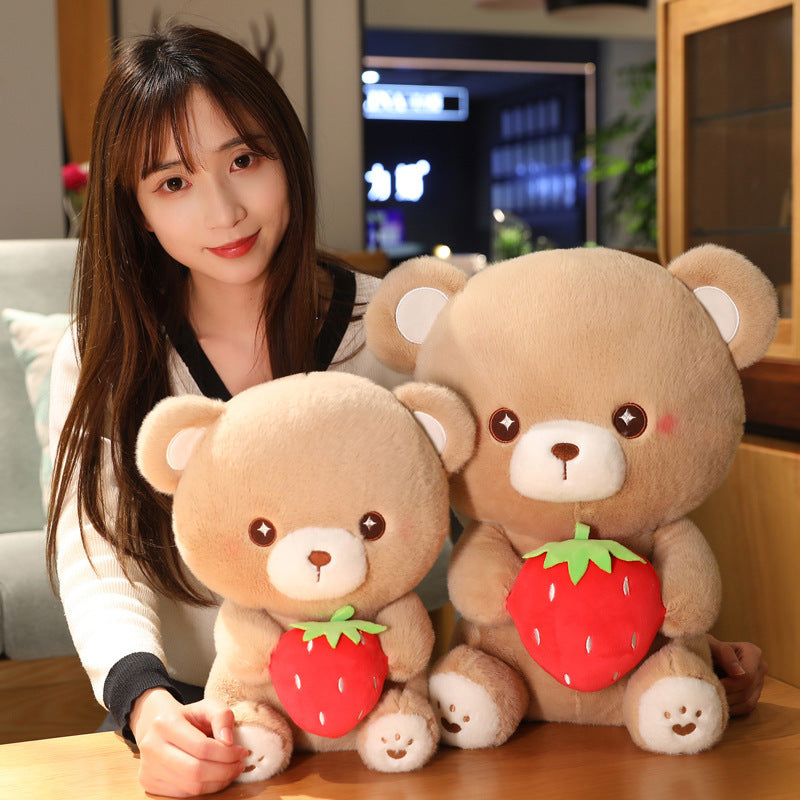 Strawberry Bear Plush Toy Doll