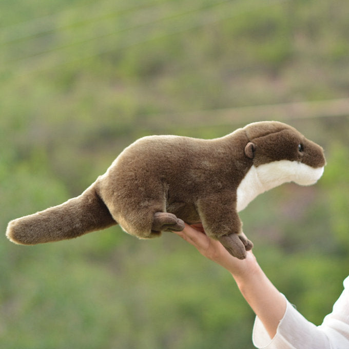 Simulation de loutre en peluche, poupée animale, Expert en pêche