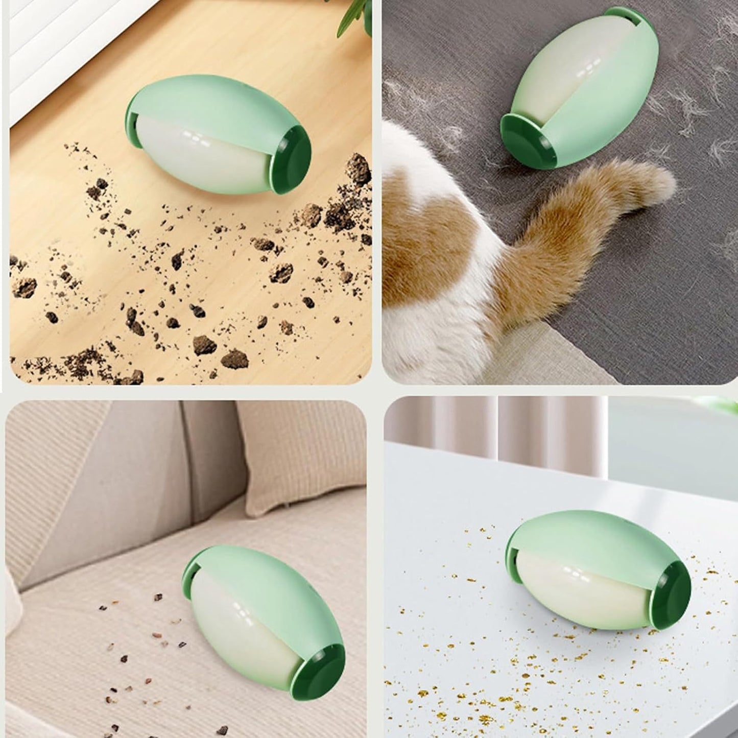 Rouleau à peluches lavable et réutilisable en gel, rouleau à peluches portable pour voyage, mini outil d'épilation pour chien, animal de compagnie, chat, vêtements, tapis, meubles, canapé, voiture