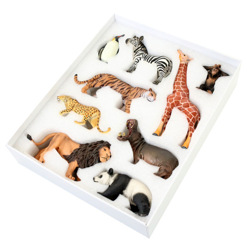 Coffret cadeau de modèle de jouet animal de simulation