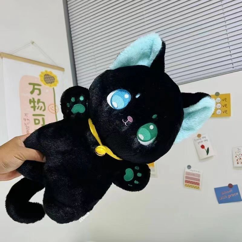 Cute Black And White Cat Doll Plush Toys