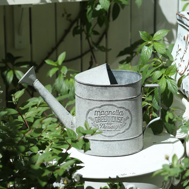 Arrosoir de jardin en fer forgé, décoration d'épicerie de jardinage