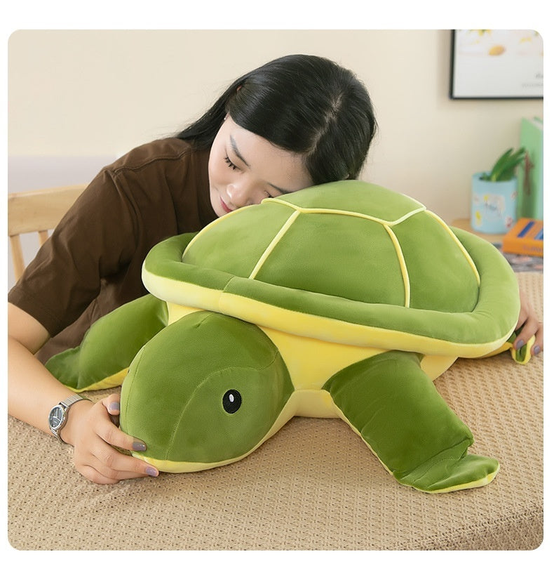 Juguetes de peluche de simulación de almohada de tortuga pequeña