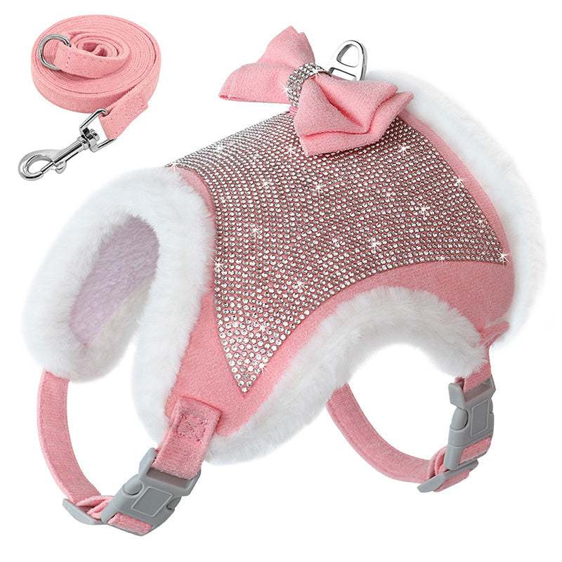 Vest Style Puppy Dog Traction Rope Chest Back