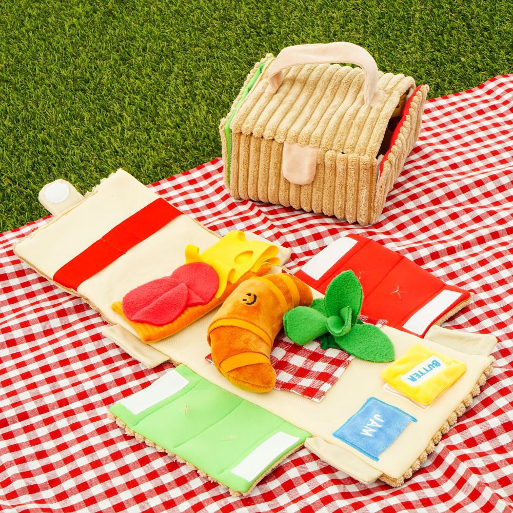 Caja de picnic Juego de croissant Juguete para mascotas