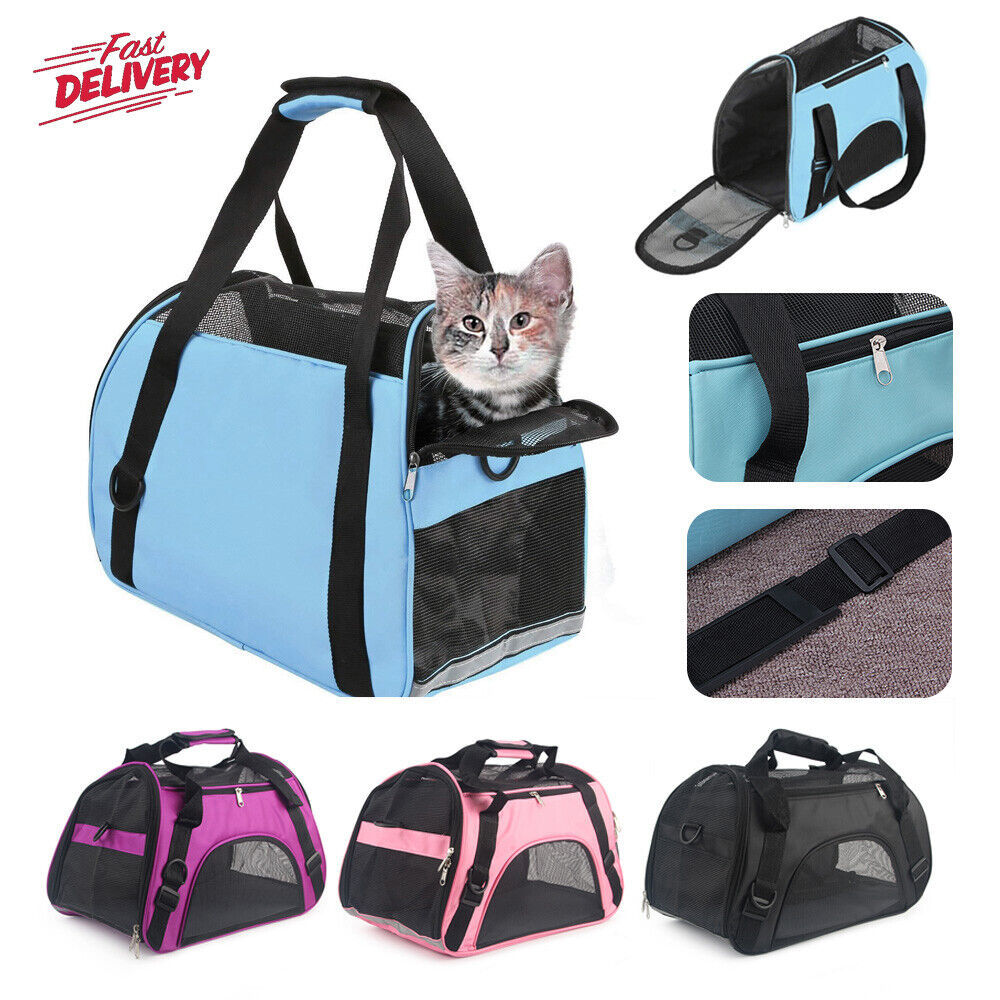 Bolsa portamascotas grande AVC, bolsa de viaje portátil de tela suave para perros, gatos y cachorros