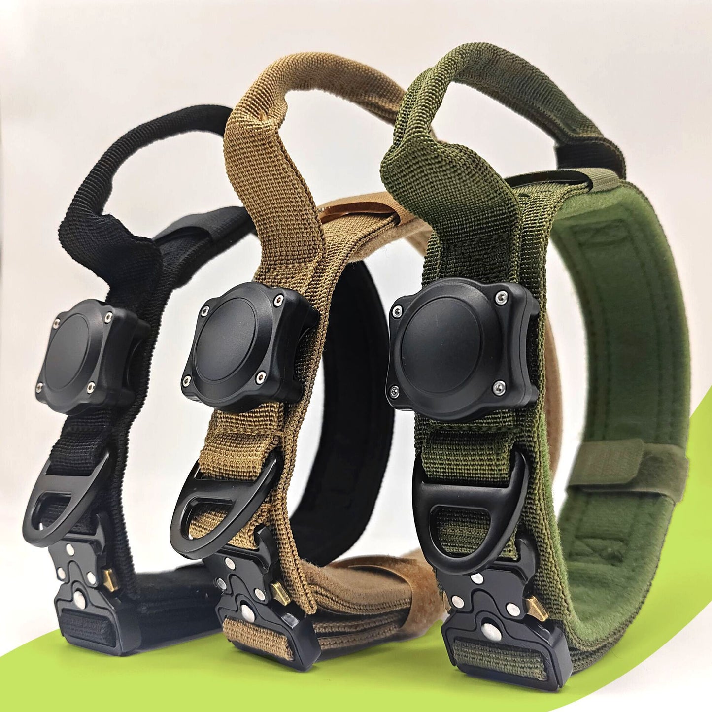 Collier tactique étanche pour chien avec anneau de positionnement