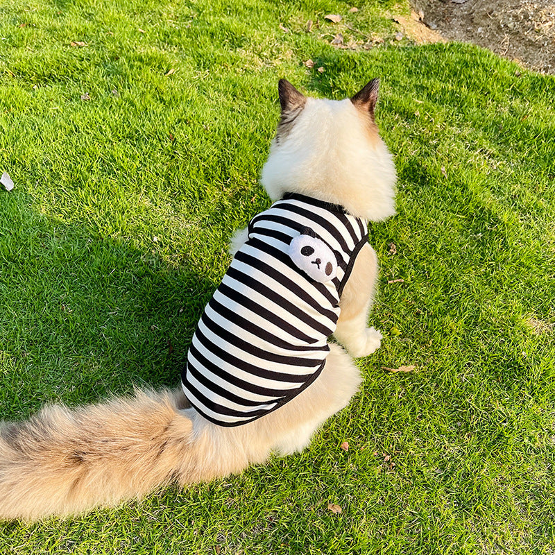 Striped Clothes Small Dog Pet Clothes Vest Type