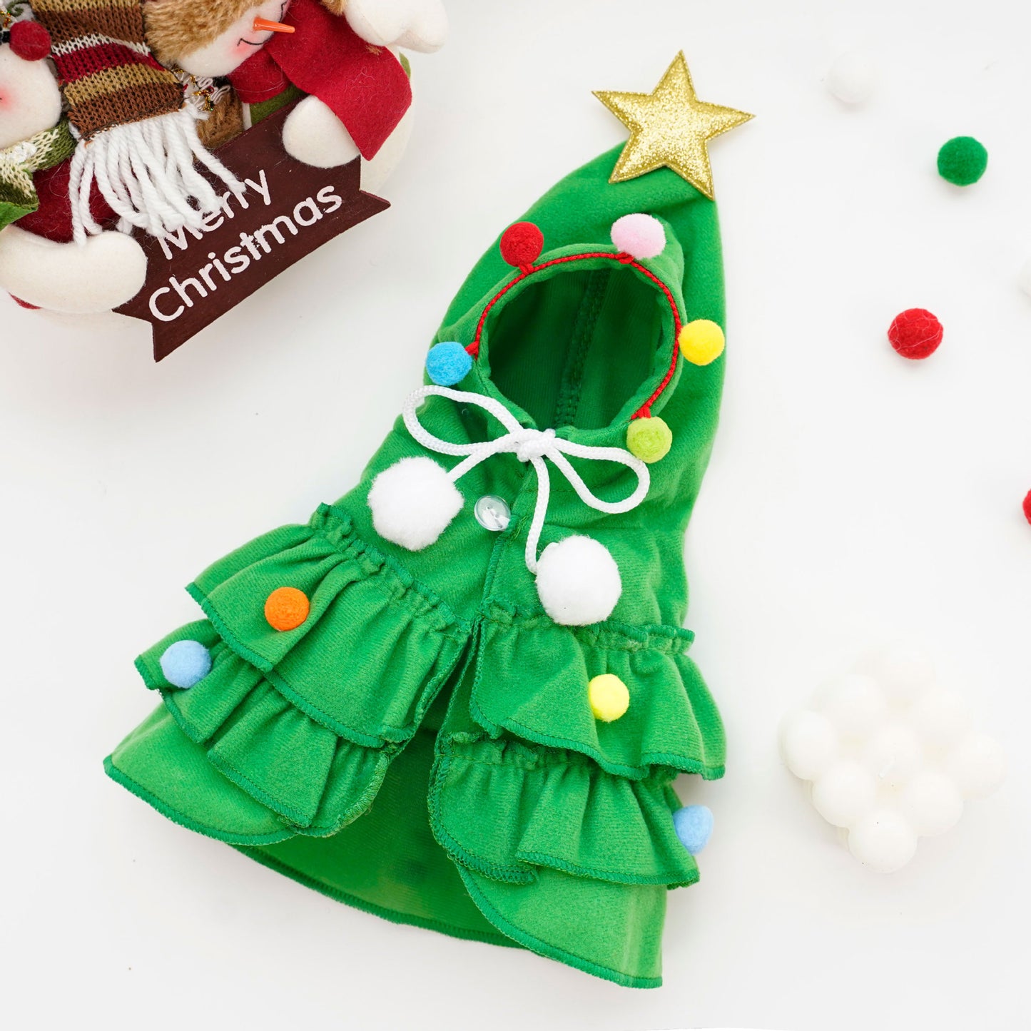 Autumn And Winter Christmas Pet Clothes Two-color Cloak Pet Cape And Shawl Dog Pet Costume