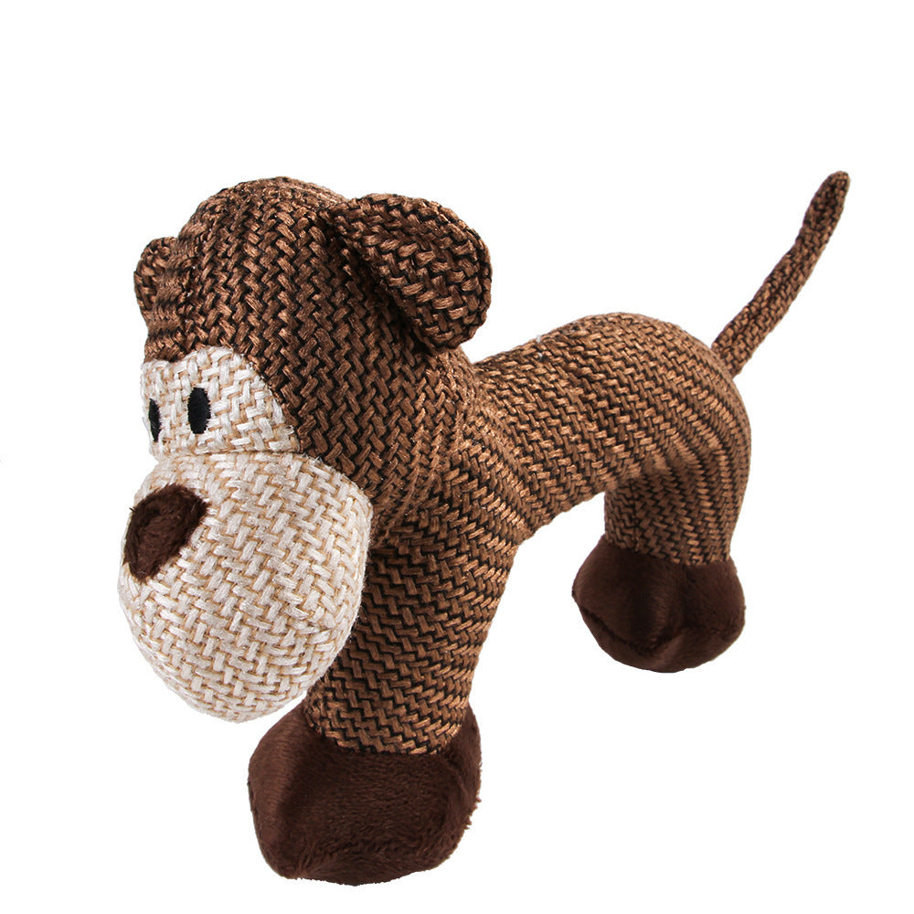 Juguetes chirriantes para perros grandes, peluche de perro, juguete interactivo para perros, juguete masticable de peluche para perros, juguetes estimulantes para mascotas con chirridos para perros medianos y grandes, cachorros