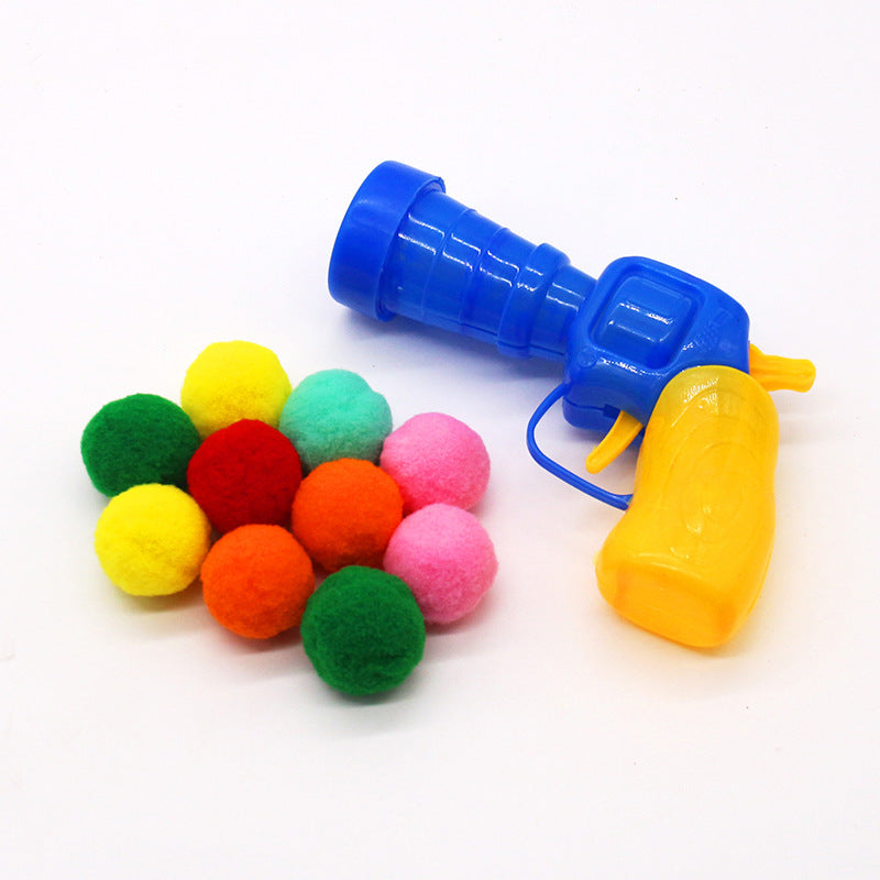 Interactive And Fun Relieving Toy Gun Plush Ball