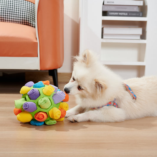 Juguetes de rompecabezas con pelota para olfatear perros, aumenta el coeficiente intelectual, alimentador de dispensación lenta, juguete para olfatear, juego de entrenamiento para mascotas, juguete de inteligencia 